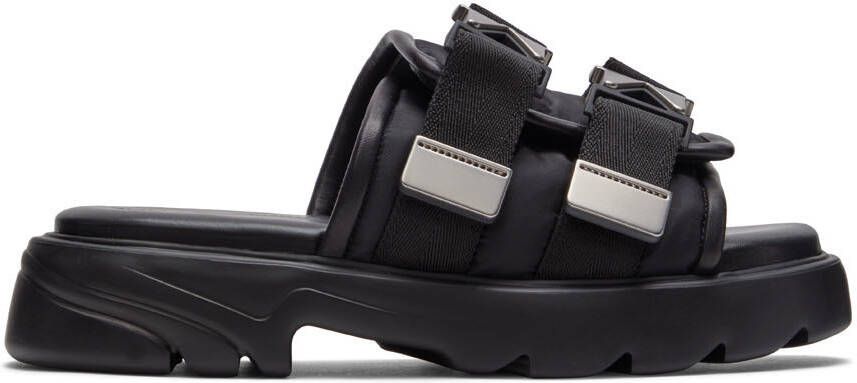 Bottega Veneta Black Flash Sandals