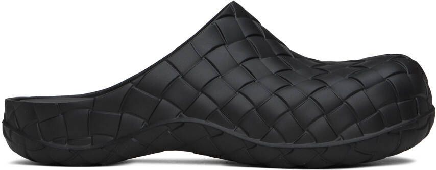 Bottega Veneta Black Intrecciato Clogs