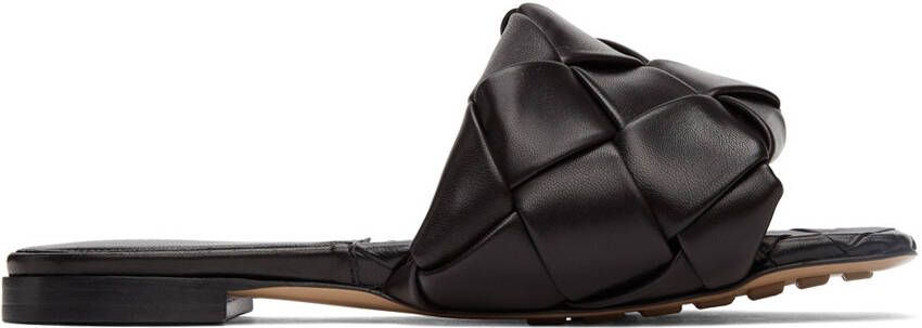 Bottega Veneta Black Intrecciato Lido Sandals - Picture 5
