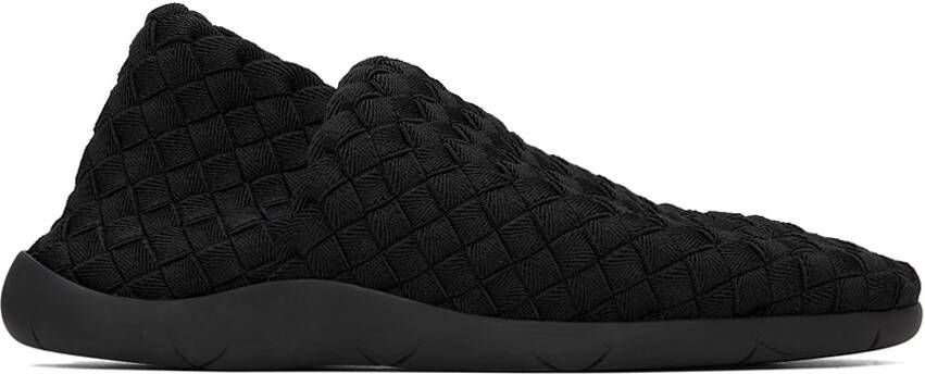 Bottega Veneta Black Intrecciato Sneakers - Picture 4