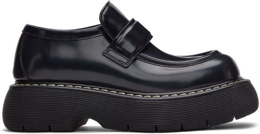 Bottega Veneta Black Leather Swell Loafers - Picture 5