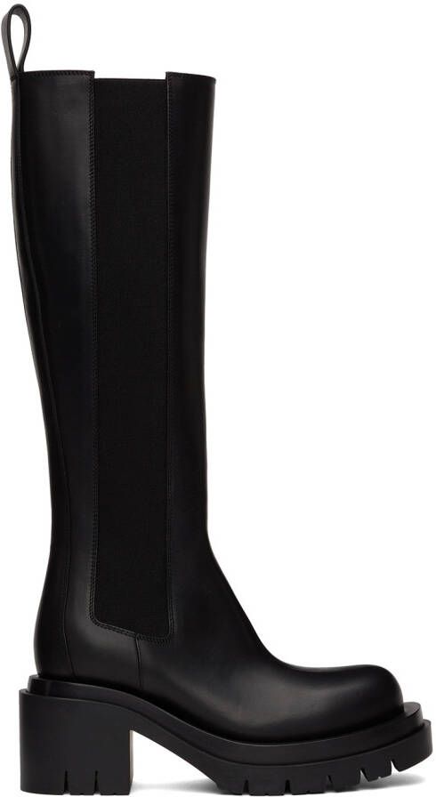Bottega Veneta Black Lug Tall Boots