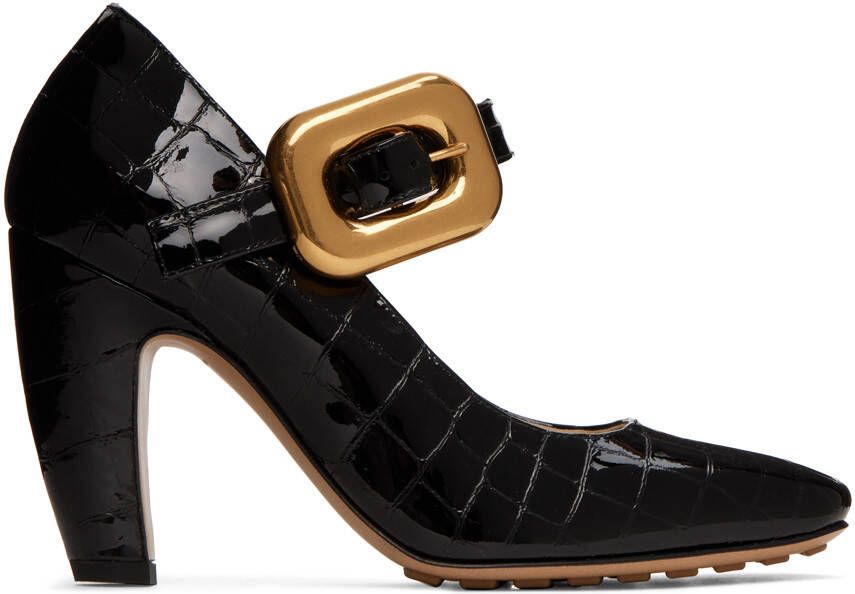 Bottega Veneta Black Mostra Mary-Jane Heels - Picture 4