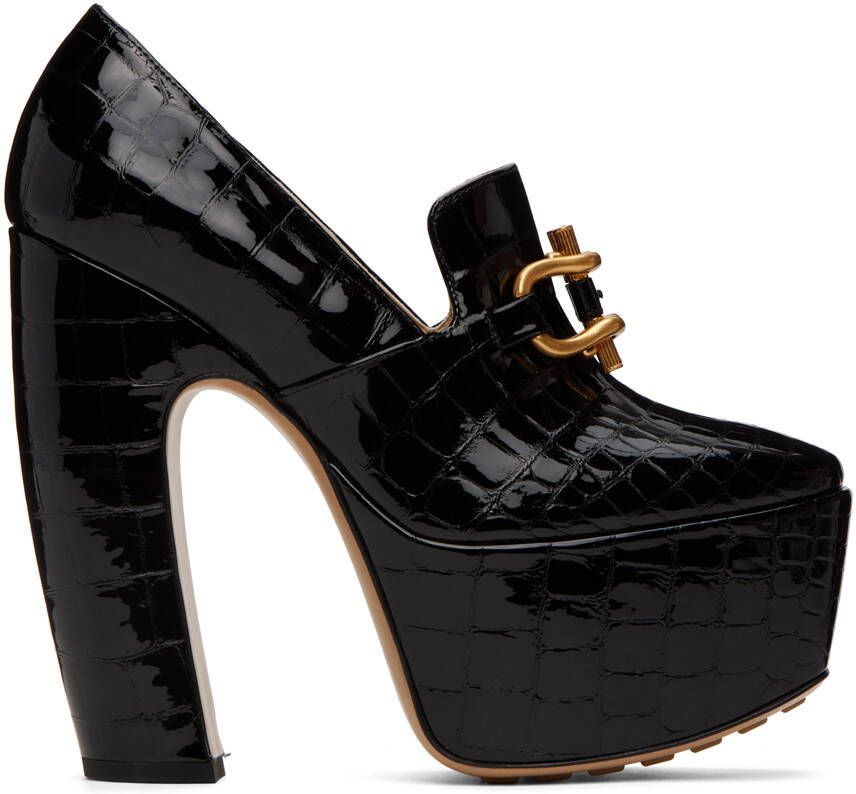 Bottega Veneta Black Mostra Pump Heels - Picture 5