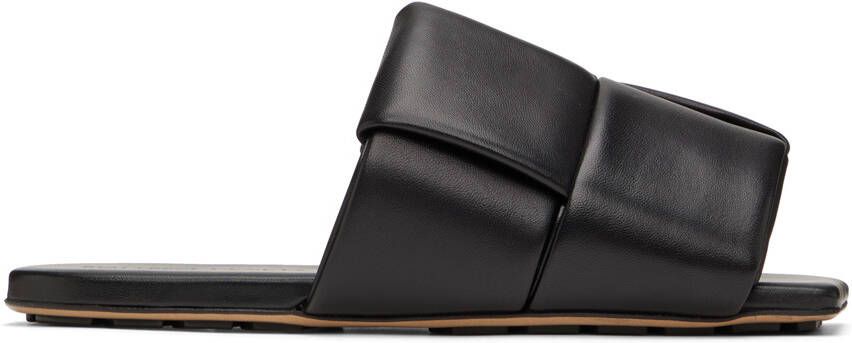 Bottega Veneta Black Patch Sandals - Picture 5