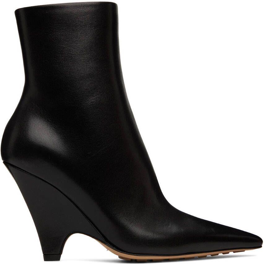 Bottega Veneta Black Point Ankle Boots - Picture 5