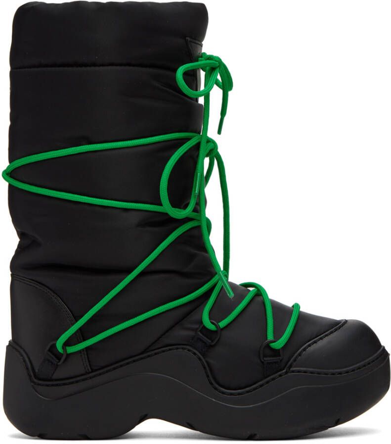 Bottega Veneta Black Puddle Bomber Boots - Picture 4