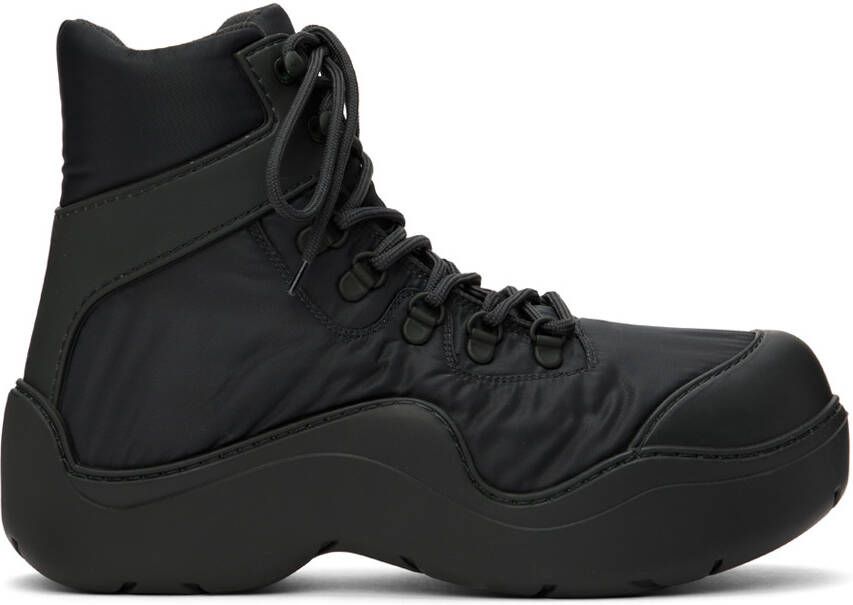 Bottega Veneta Black Puddle Bomber Boots