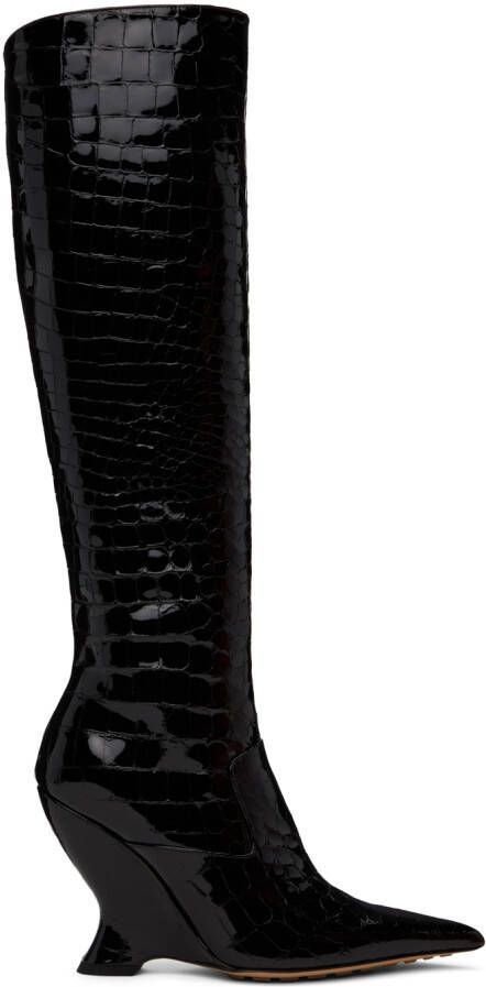 Bottega Veneta Black Punta Boots