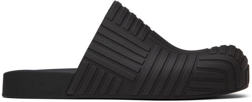 Bottega Veneta Black Slider Loafers - Picture 5