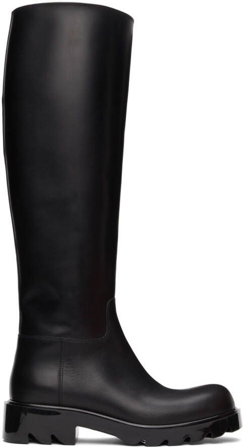 Bottega Veneta Black Strut Tall Boots - Picture 2