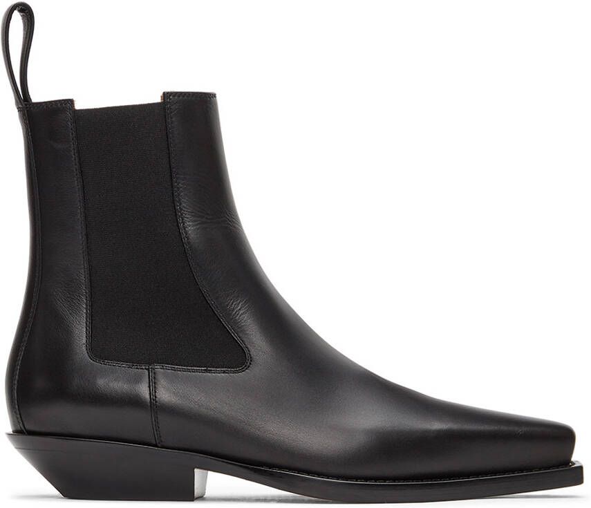 Bottega Veneta Black 'The Lean' Chelsea Boots - Picture 5