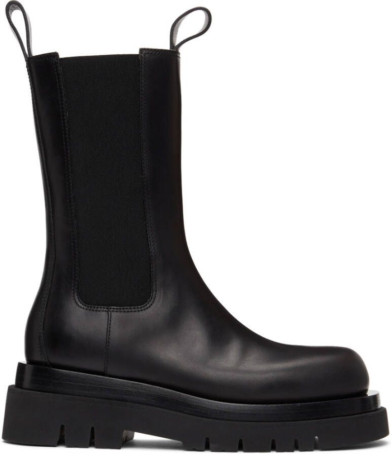 Bottega Veneta Black 'The Lug' Chelsea Boots - Picture 4