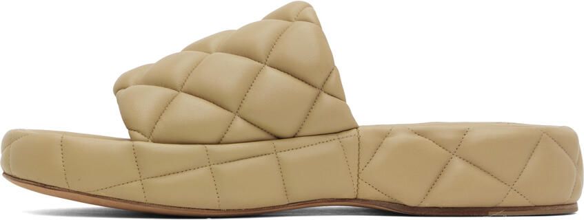 Bottega Veneta Beige Padded Sandals - Picture 3