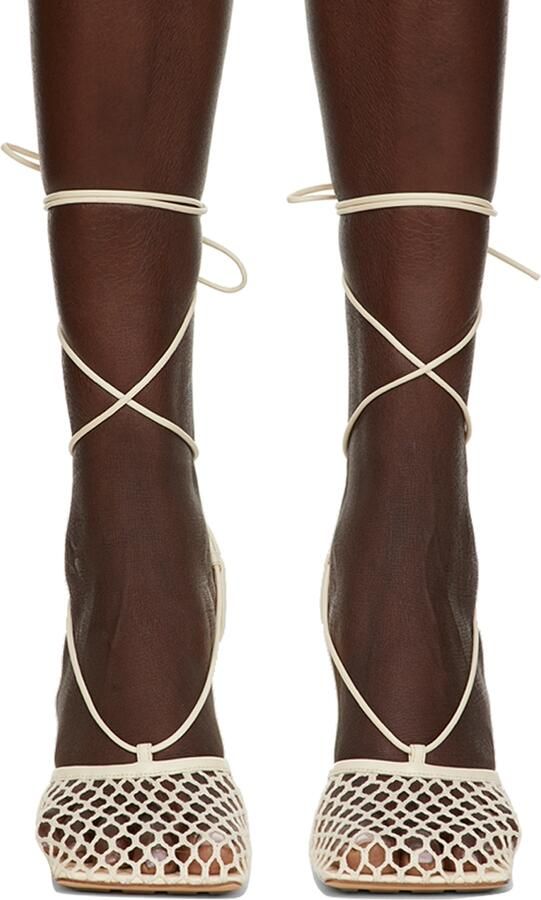 Bottega Veneta Beige Stretch Heels - Picture 2