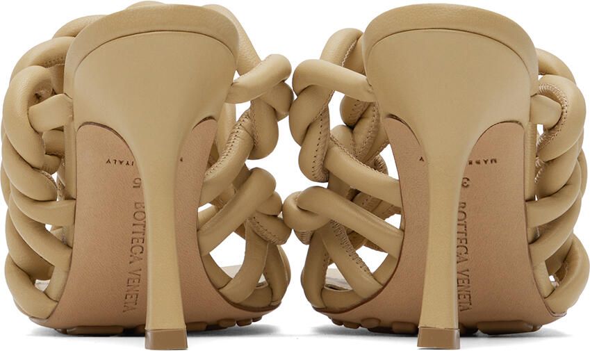 Bottega Veneta Beige Stretch Mules