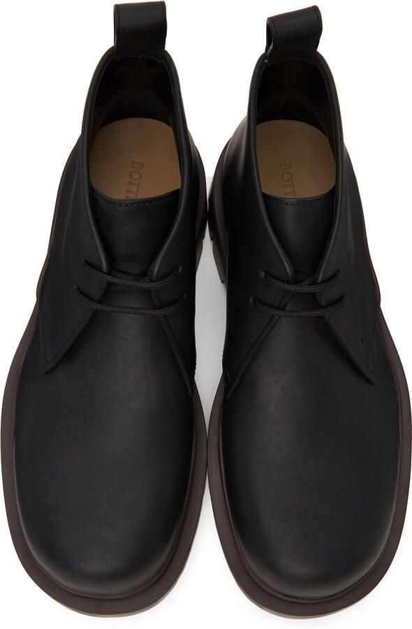 Bottega Veneta Black & Brown Tire Desert Boots - Picture 2