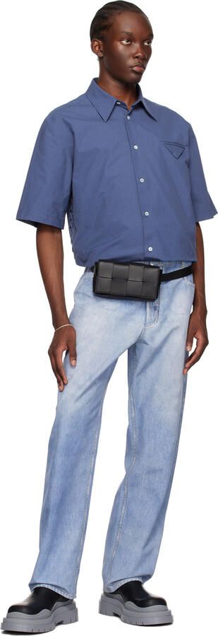 Bottega Veneta Black & Gray Tire Chelsea Boots - Picture 4