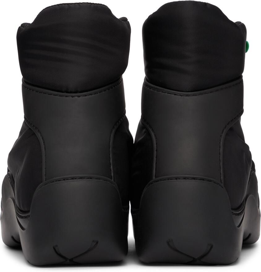 Bottega Veneta Black & Green Puddle Bomber Boots