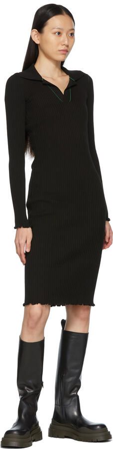 Bottega Veneta Black & Green Tire Tall Boots - Picture 4