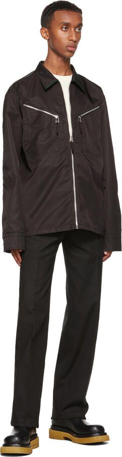 Bottega Veneta Black & Tan Crepe Sole Medium Lug Chelsea Boots - Picture 3