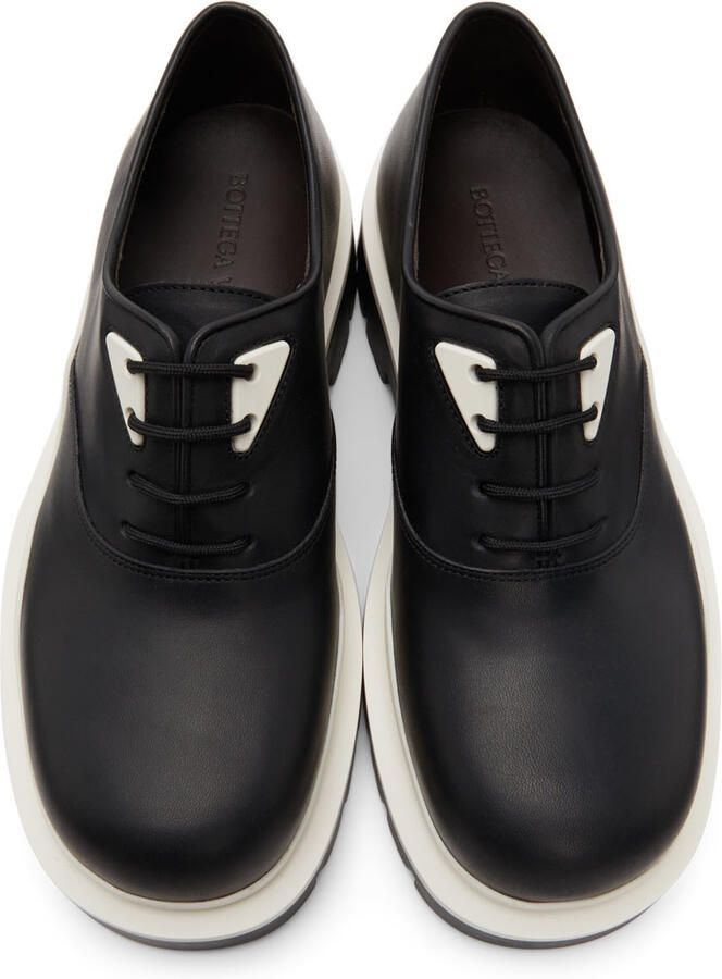 Bottega Veneta Black & White Tire Derbys