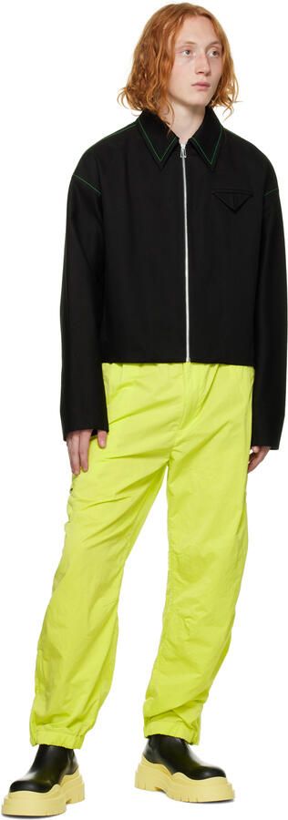 Bottega Veneta Black & Yellow Tire Chelsea Boots - Picture 4