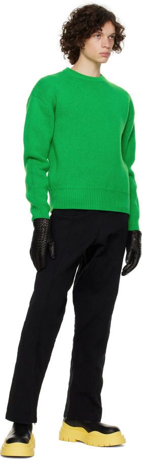 Bottega Veneta Black & Yellow Tire Chelsea Boots - Picture 4