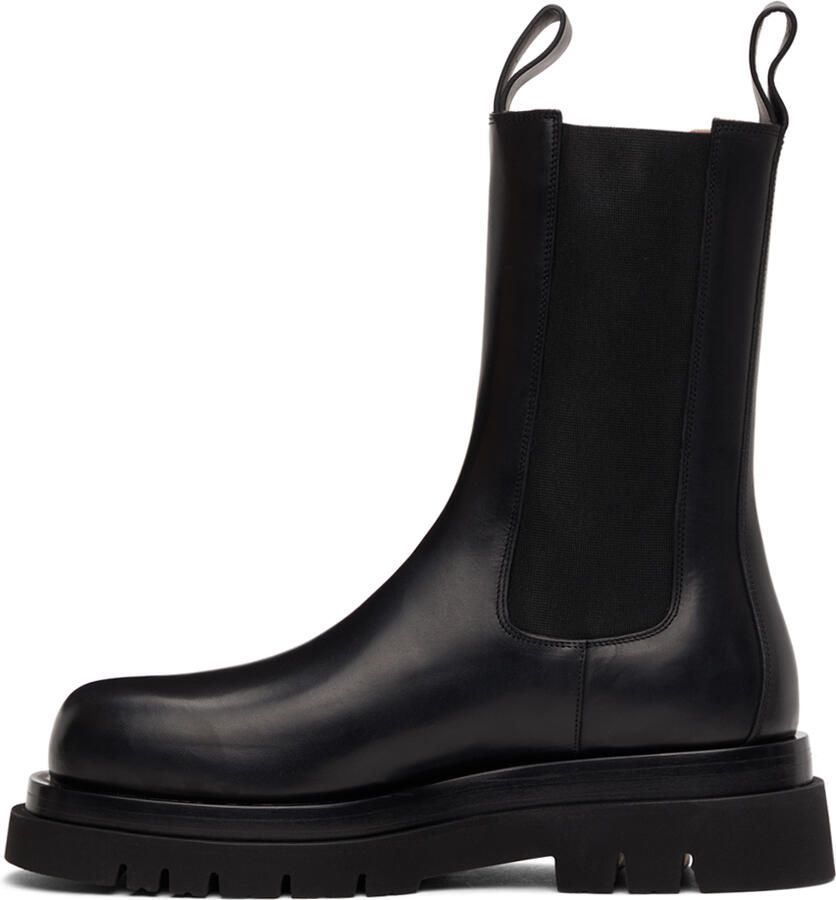 Bottega Veneta Black BV Lug Chelsea Boots