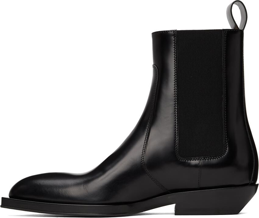 Bottega Veneta Black Chisel Chelsea Boots - Picture 2