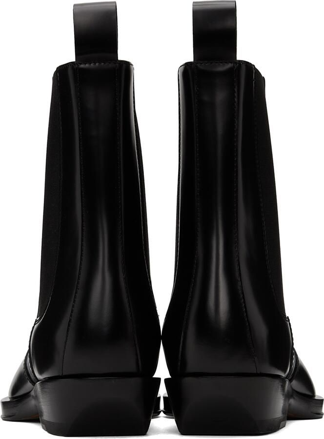 Bottega Veneta Black Chisel Chelsea Boots - Picture 3