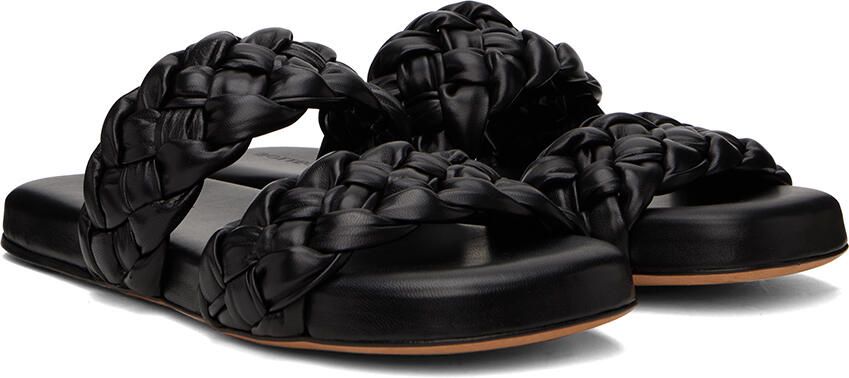 Bottega Veneta Black Foulard Mules - Picture 2