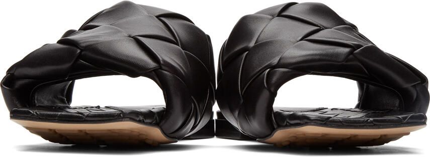 Bottega Veneta Black Intrecciato Lido Sandals - Picture 2