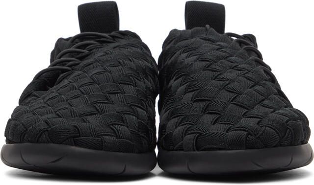 Bottega Veneta Black Intrecciato Sneakers - Picture 2