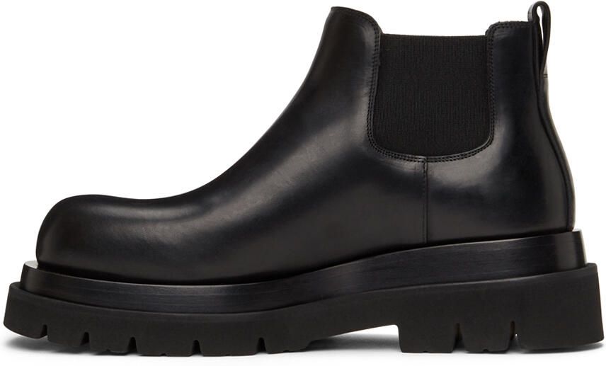 Bottega Veneta Black Low Lug Chelsea Boots - Picture 4