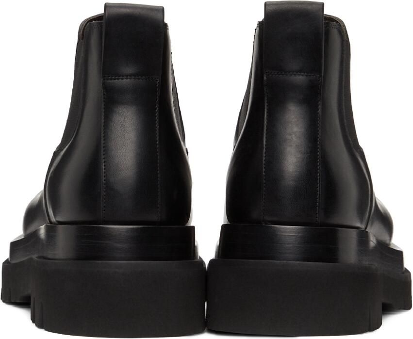 Bottega Veneta Black Low Lug Chelsea Boots