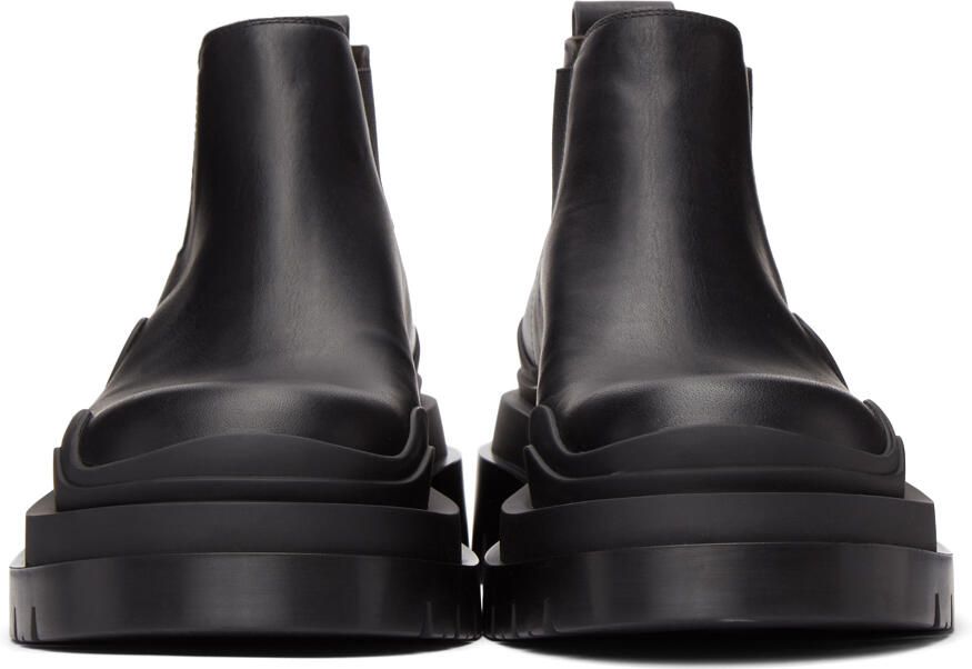 Bottega Veneta Black Low 'The Tire' Chelsea Boots - Picture 4