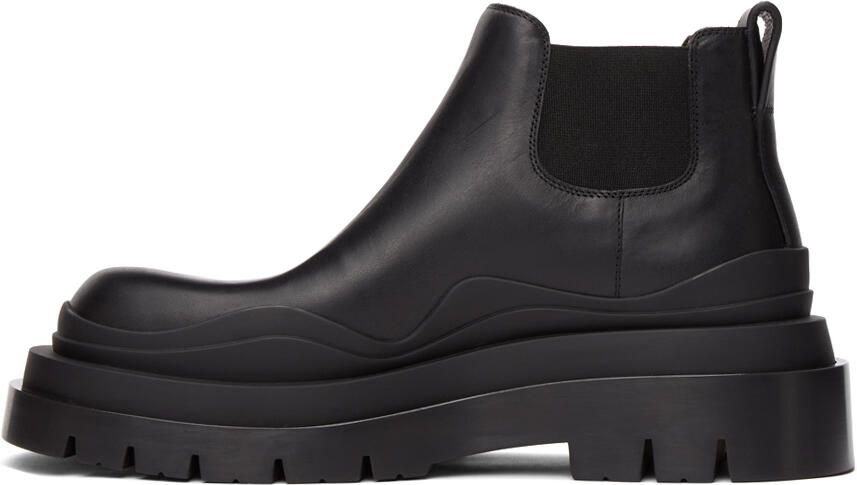 Bottega Veneta Black Low 'The Tire' Chelsea Boots - Picture 3
