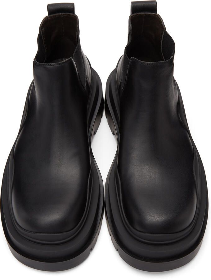 Bottega Veneta Black Low 'The Tire' Chelsea Boots