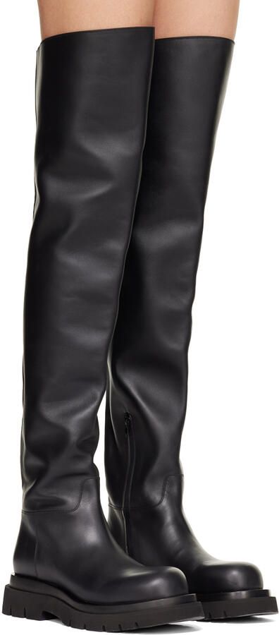 Bottega Veneta Black Lug Boots