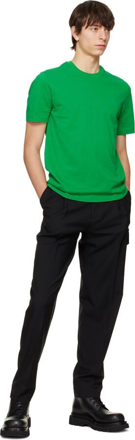 Bottega Veneta Black Lug Lace-Up Boots - Picture 4