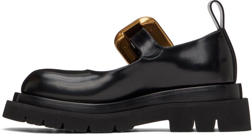 Bottega Veneta Black Lug Mary-Jane Loafers - Picture 3