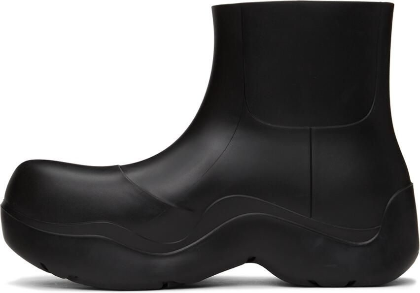 Bottega Veneta Black Matte Puddle Boots - Picture 3