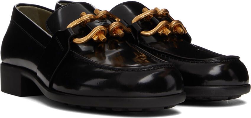 Bottega Veneta Black Patent Madame Loafers - Picture 2