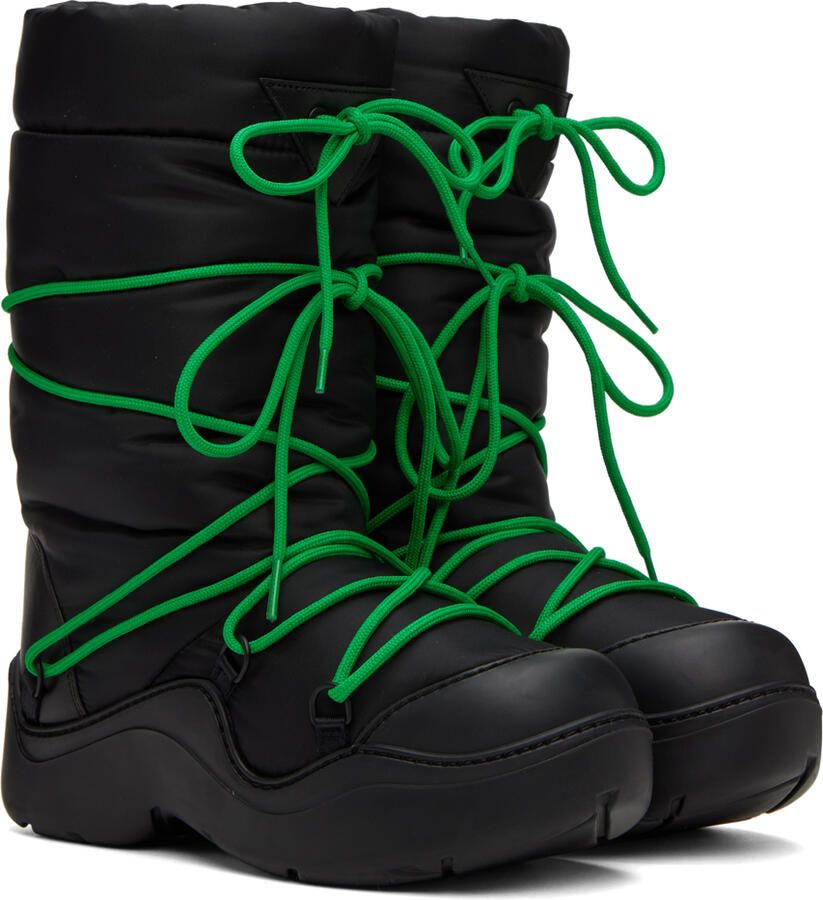 Bottega Veneta Black Puddle Bomber Boots