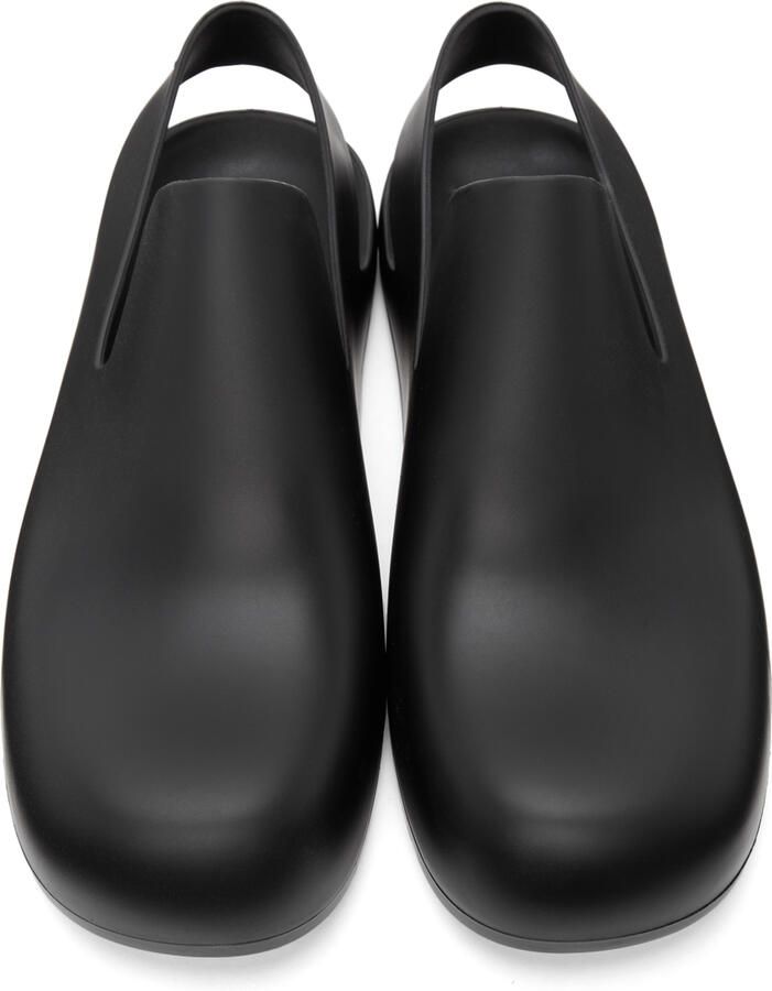 Bottega Veneta Black Rubber Puddle Loafers