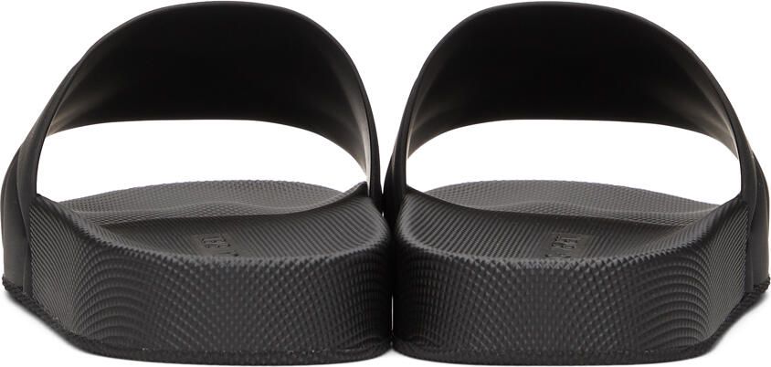 Bottega Veneta Black Rubber Slider Sandals