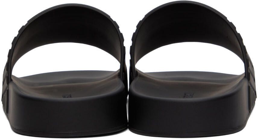 Bottega Veneta Black Slider Sandals
