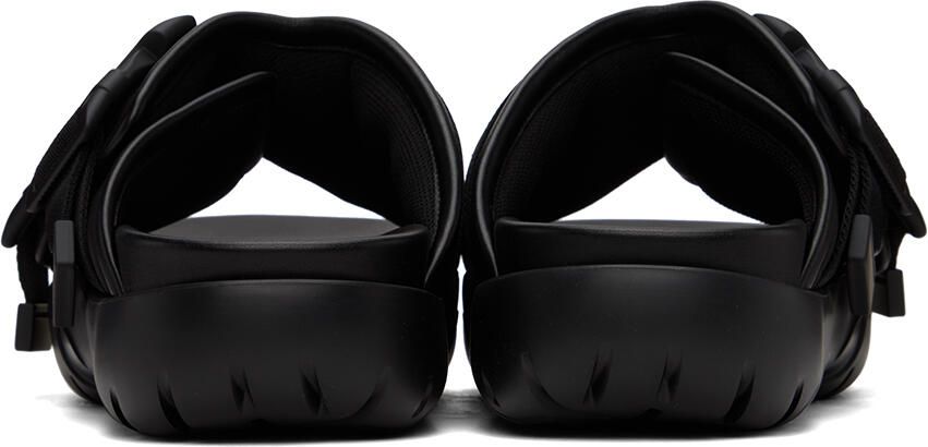 Bottega Veneta Black Snap Slide Sandals - Picture 2