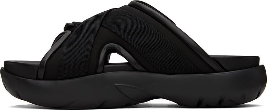 Bottega Veneta Black Snap Slide Sandals - Picture 3